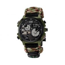 Ψηφιακό/αναλογικό ρολόι χειρός – Skmei - 2202 - Army Green Rope