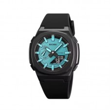 Ψηφιακό/αναλογικό ρολόι χειρός – Skmei - 2091 - Light Blue/Black screen