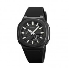 Ψηφιακό/αναλογικό ρολόι χειρός – Skmei - 2091 - White/Black screen