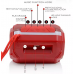 Ασύρματο ηχείο Bluetooth - TG162 - 886991 - Red