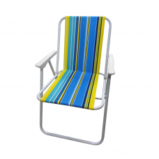 Πτυσσόμενη καρέκλα camping - 1215 - 270836 - Blue/Yellow