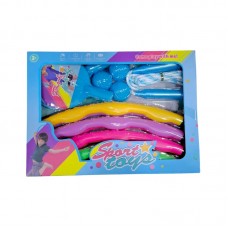 Παιδικό σετ άθλησης - Ping Pong - Σχοινάκι - Hula Hoop - 215579 - Blue