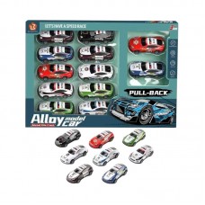 Σετ μεταλλικά αυτοκινητάκια - Pull Back - 868-12B - 12pcs - 215260