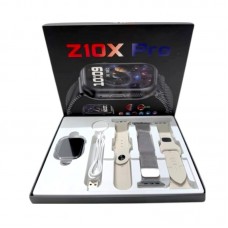 Σετ Smartwatch με 3 λουράκια - Z10X Pro - 065165 - Grey