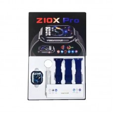 Σετ Smartwatch με 3 λουράκια - Z10X Pro - 065165 - Blue