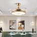 Ανεμιστήρας οροφής & φωτιστικό - DS-6604 - 2*48W - 431620 - Gold