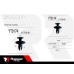 Σετ συνδετήρες αυτοκινήτου - 10pcs - R-F16101-02 - 180851