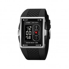 Ψηφιακό/αναλογικό ρολόι χειρός – Skmei - 2213 - Black/Silver/Black