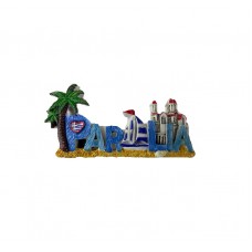 Tουριστικό μαγνητάκι Souvenir – Σετ 12pcs - Resin Magnet - Paralia - 678115