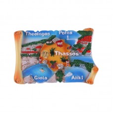 Τουριστικό μαγνητάκι Souvenir - Σετ 12pcs - Thassos - 678406