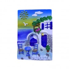 Τουριστικό μαγνητάκι Souvenir - Σετ 12pcs - Paralia - 678425
