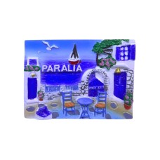 Τουριστικό μαγνητάκι Souvenir - Σετ 12pcs - Paralia - 678420