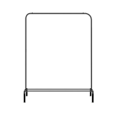 Κρεμάστρα δαπέδου - YP601 - 522541 - Black