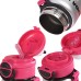 Παιδικό παγούρι-θερμός Panda με καλαμάκι - 500ml - 722344 - Black