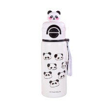 Παιδικό παγούρι-θερμός Panda με καλαμάκι - 500ml - 722344 - White