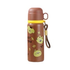 Παιδικό παγούρι-θερμός με κούπα - 500ml - 722368 - Brown
