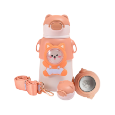 Παιδικό φορητό παγούρι-θερμός - H228 - 520ml - 000911 - Pink