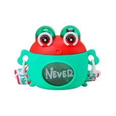 Φορητό παγούρι πλαστικό - Βατραχάκι - 600ml - 722467 - Green/Red
