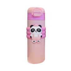 Παιδικό παγούρι-θερμός με καλαμάκι - 500ml - 219446 - Pink
