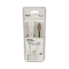 Φορτιστής αναπτήρα αυτοκινήτου με 2 θύρες USB - Lightning - FA5-V2 - 1m - 099613
