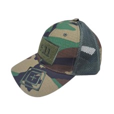 Ανδρικό καπέλο jockey στρατιωτικού τύπου - M01 - 270591 - Dark Army Green